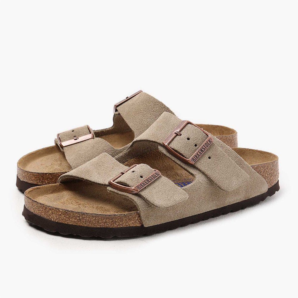 Birkenstock Arizona Taupe Classic Sandal Soft Footbed Comfort Flat Women’s Shoes
