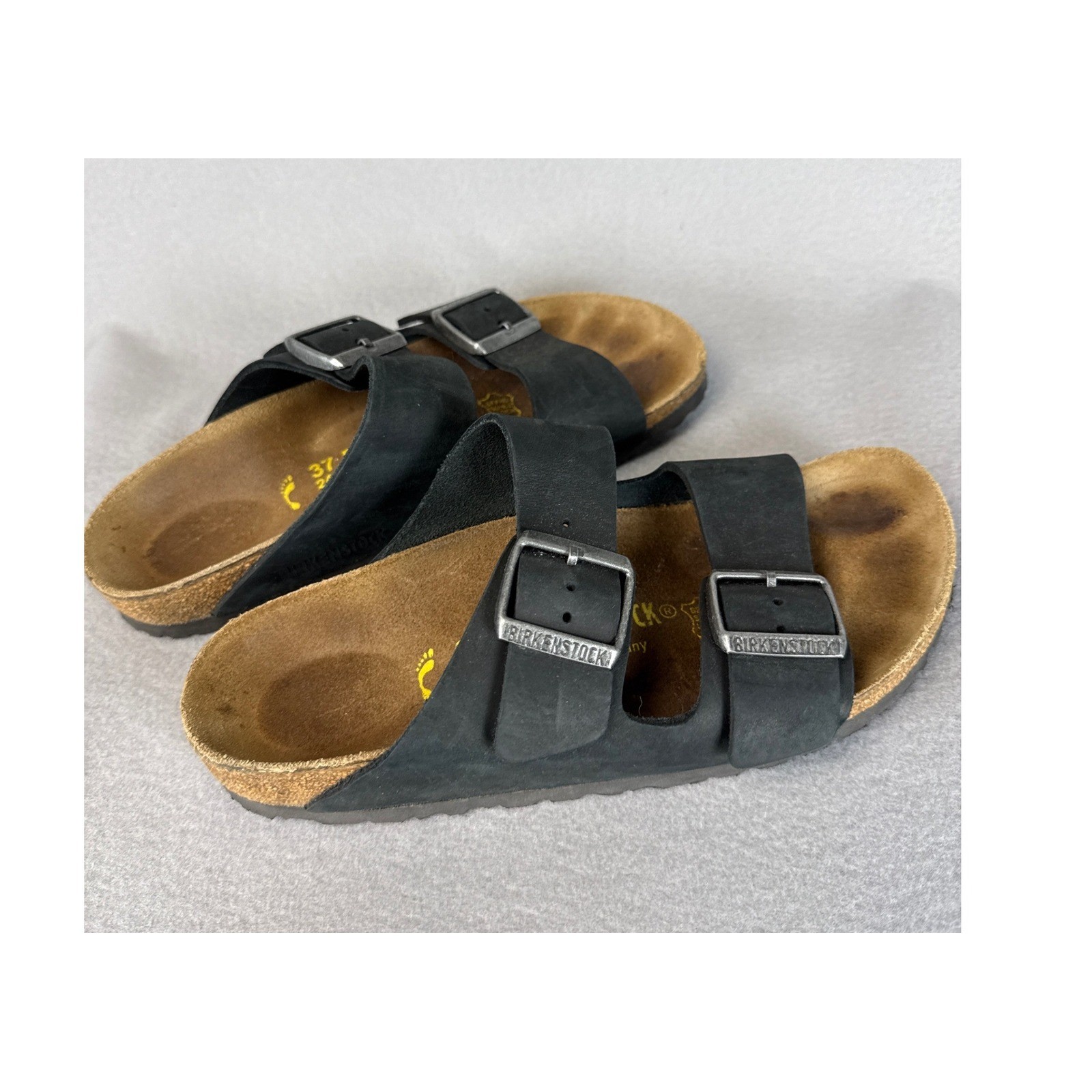 Birkenstock Arizona Mocha Suede Leather Sandals Mens Size 37 EU Made In Germany