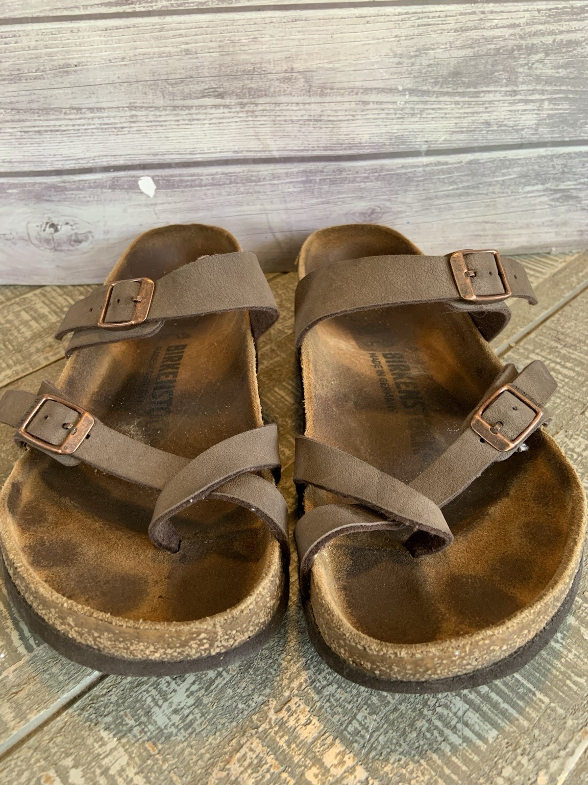 Birkenstock Mayari Sandals Women’s Euro Size 37 US Size 6.5 Brown Leather