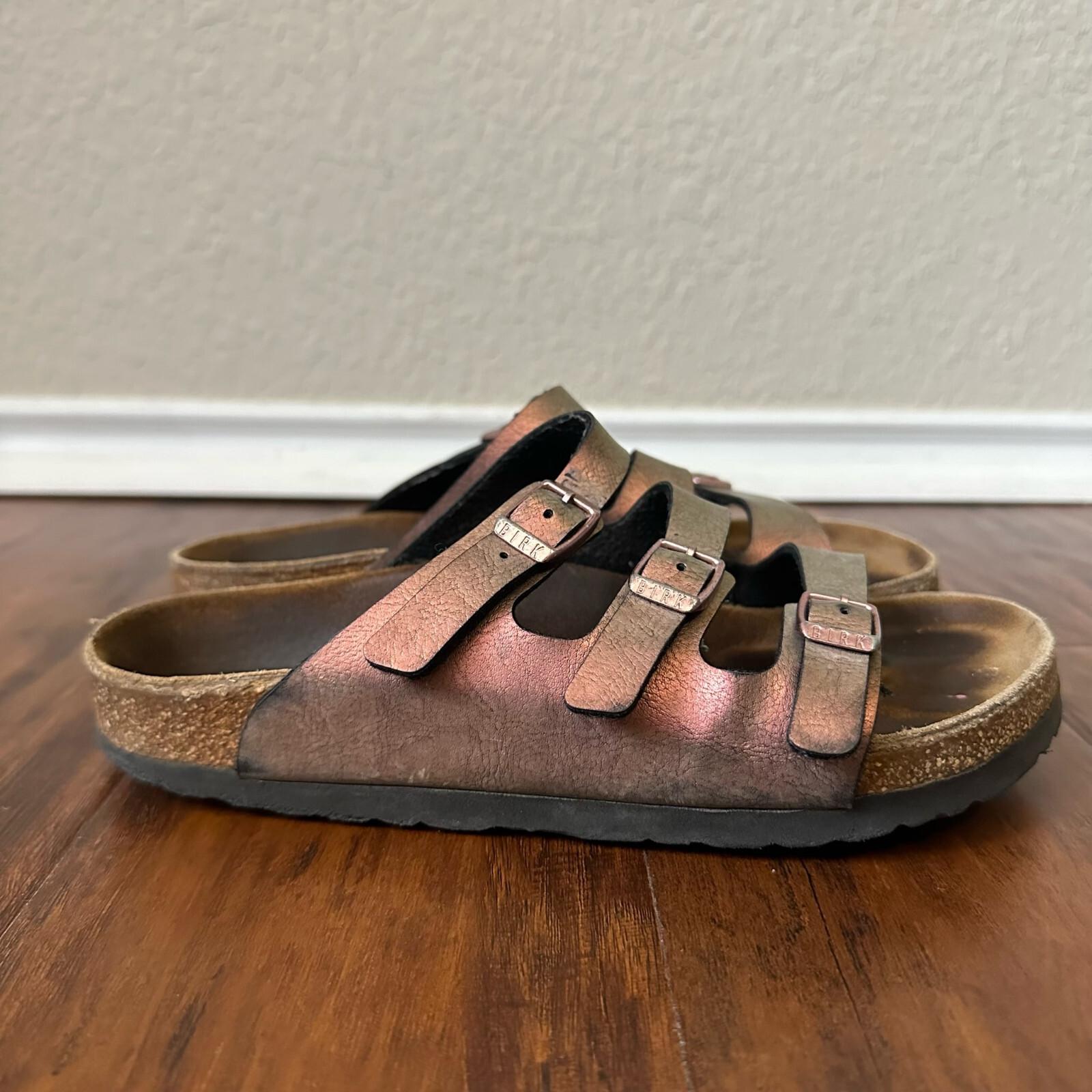 BIRKENSTOCK Florida Sandals Womens EU 36 US 5-5.5 (Reg) Metallic Bronze Leather
