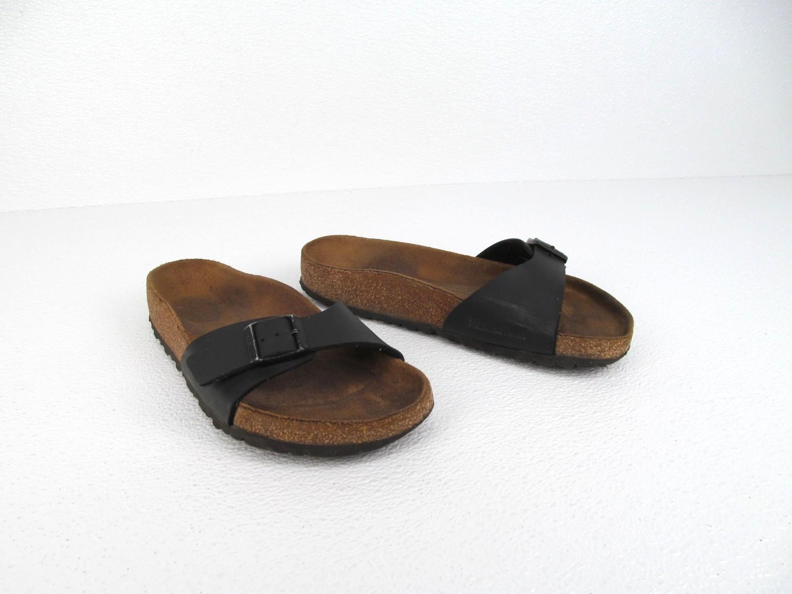 Birkenstock Madrid Black Slide Sandals Women’s size US 7 EU 38