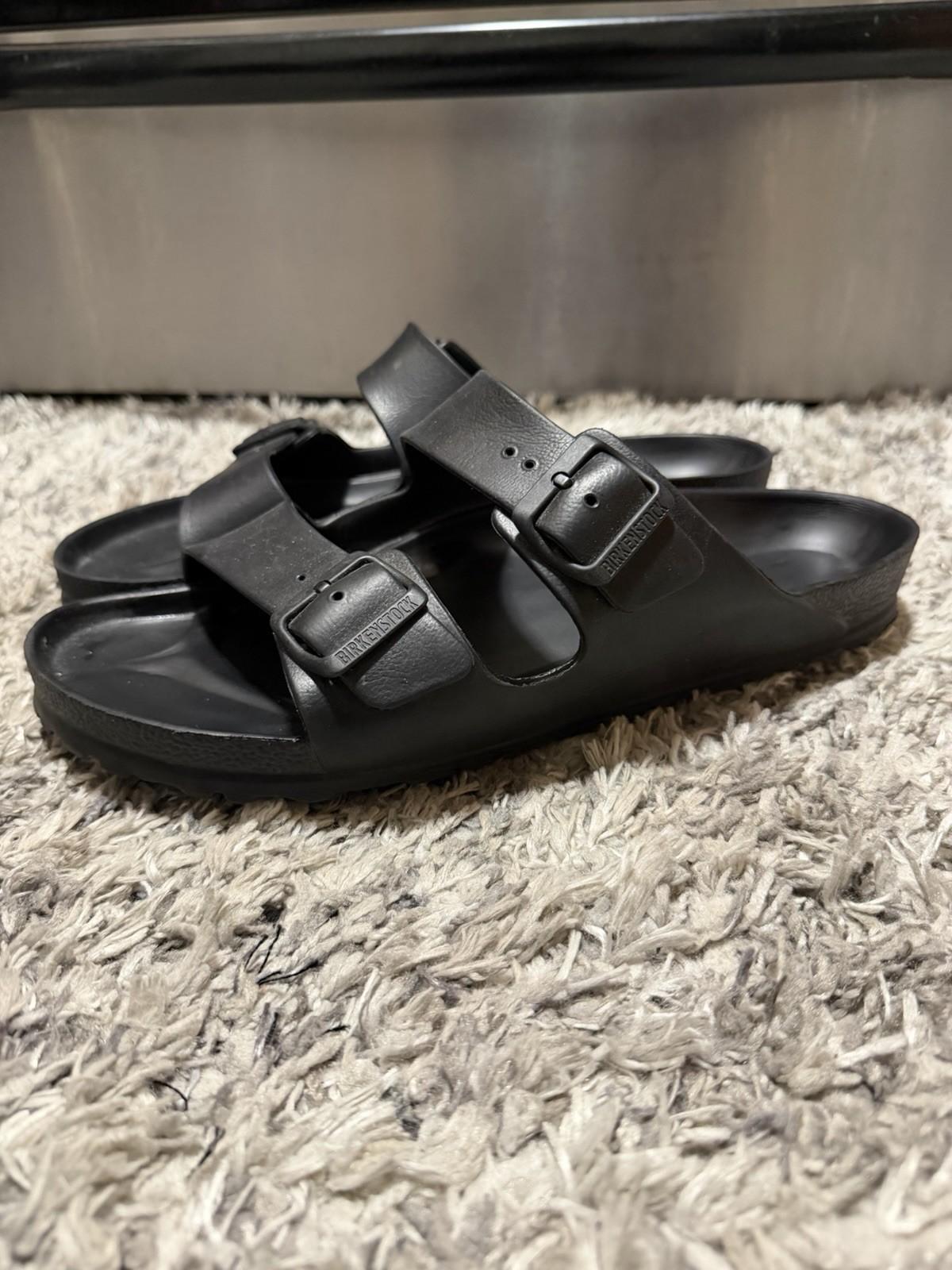 Birkenstock Arizona Black Sandals EU 45 US 12 Men’s Adjustable Straps