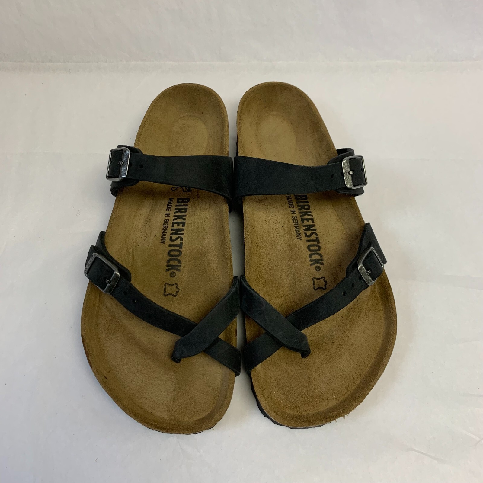 Birkenstock New with Box Mayari Black Oiled Leather Regular Width – Select Size