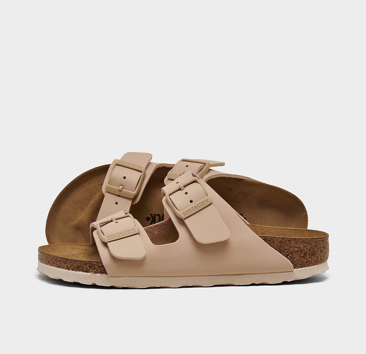 BIRKENSTOCK ARIZONA BIRKIBUC SANDALS New Beige color womens