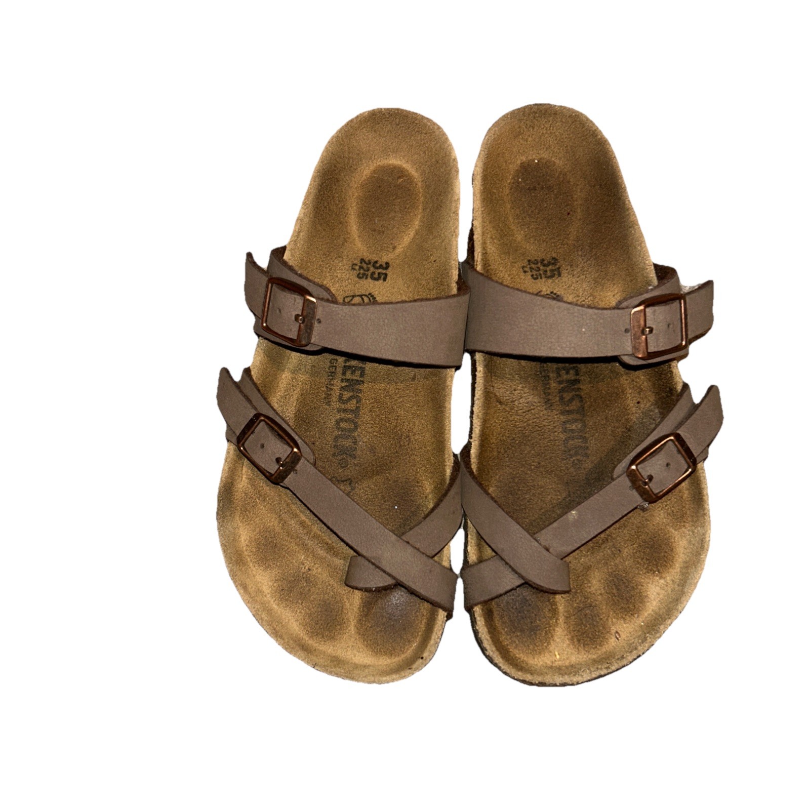 Birkenstock Mayari Mocha Birko-Flor Nubuck Sandals Size 35 EU, Size 4US Women’s