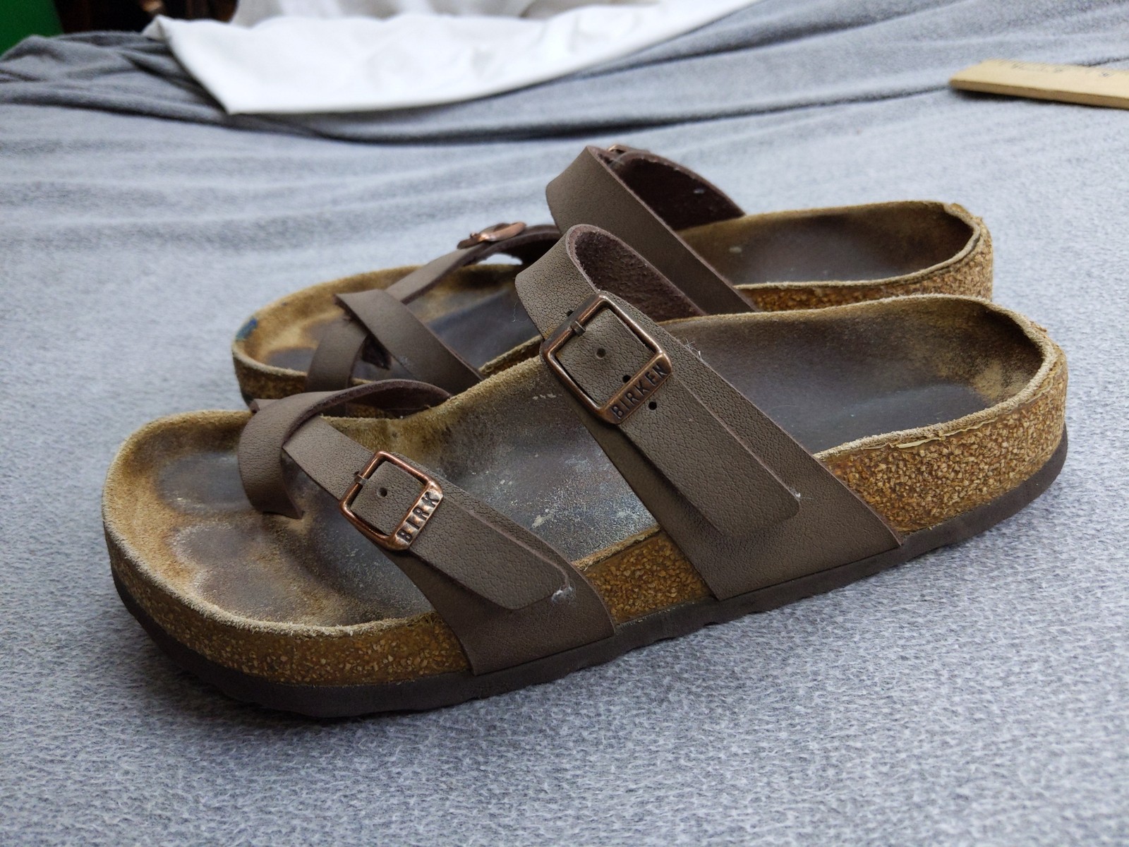 Birkenstock Mayari Sandals Womens Size 5 Birko-Flor Comfort Cork Footbed Shoes