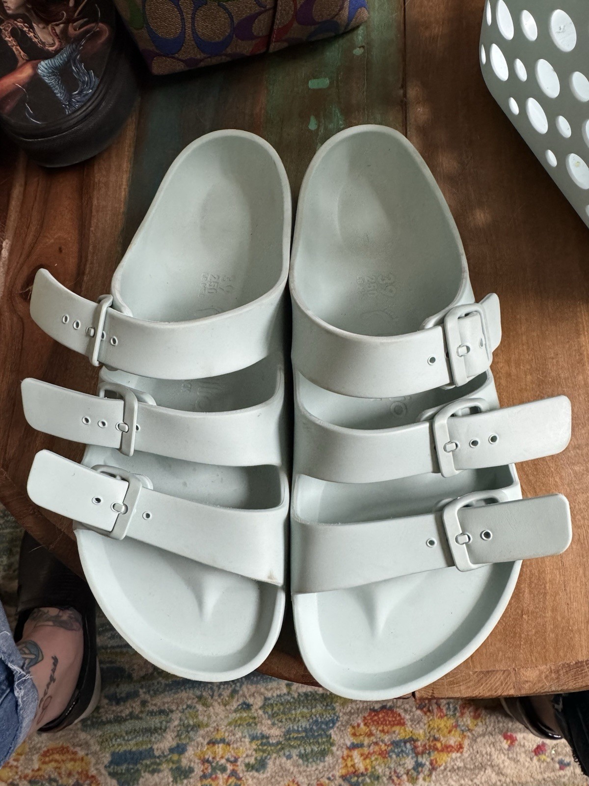 Papillio by Birkenstock Florida III EVA Platform Sandals Surf Green 39