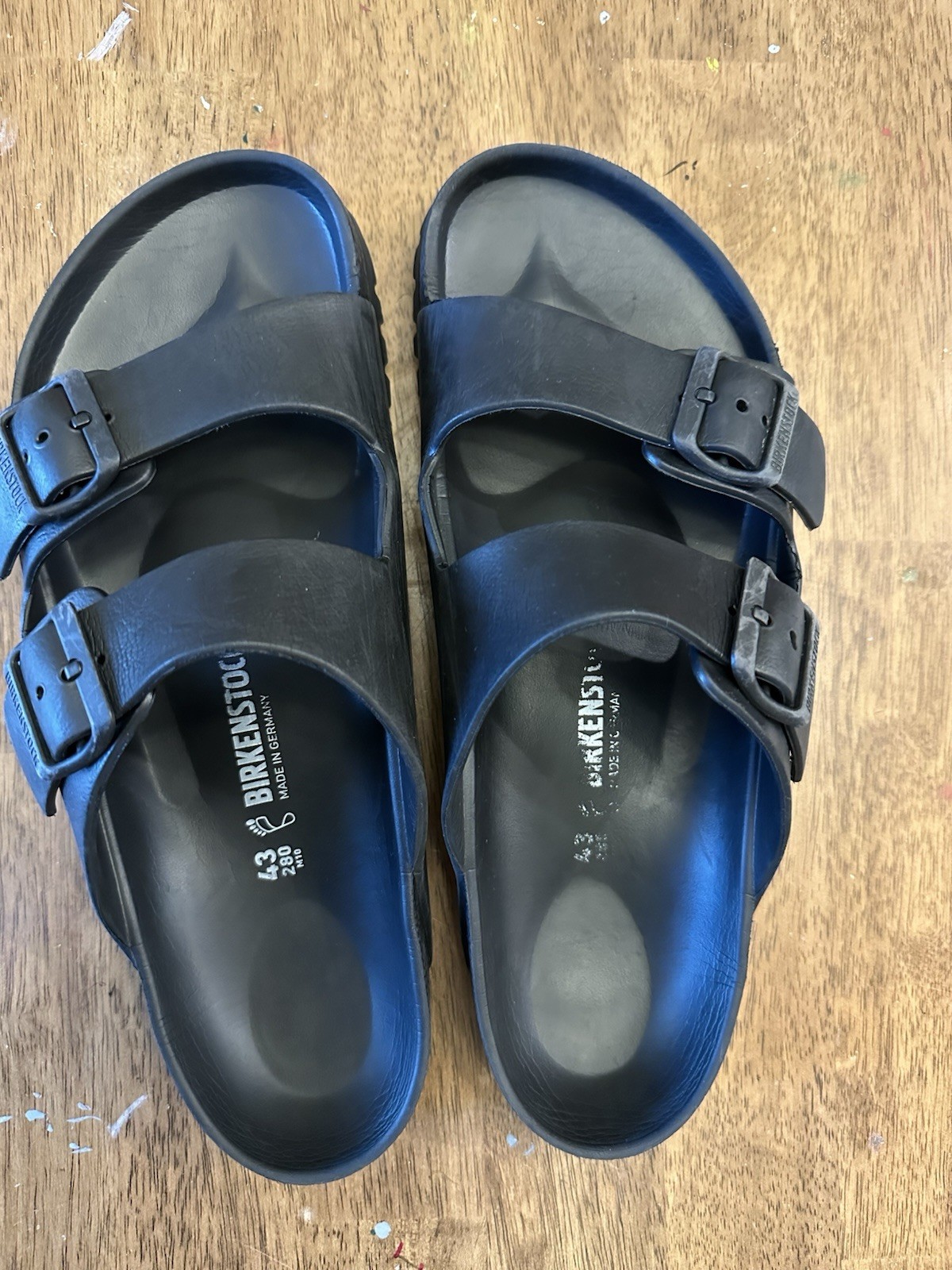 Birkenstock Arizona Essentials EVA Unisex Sandals – Black Euro 43