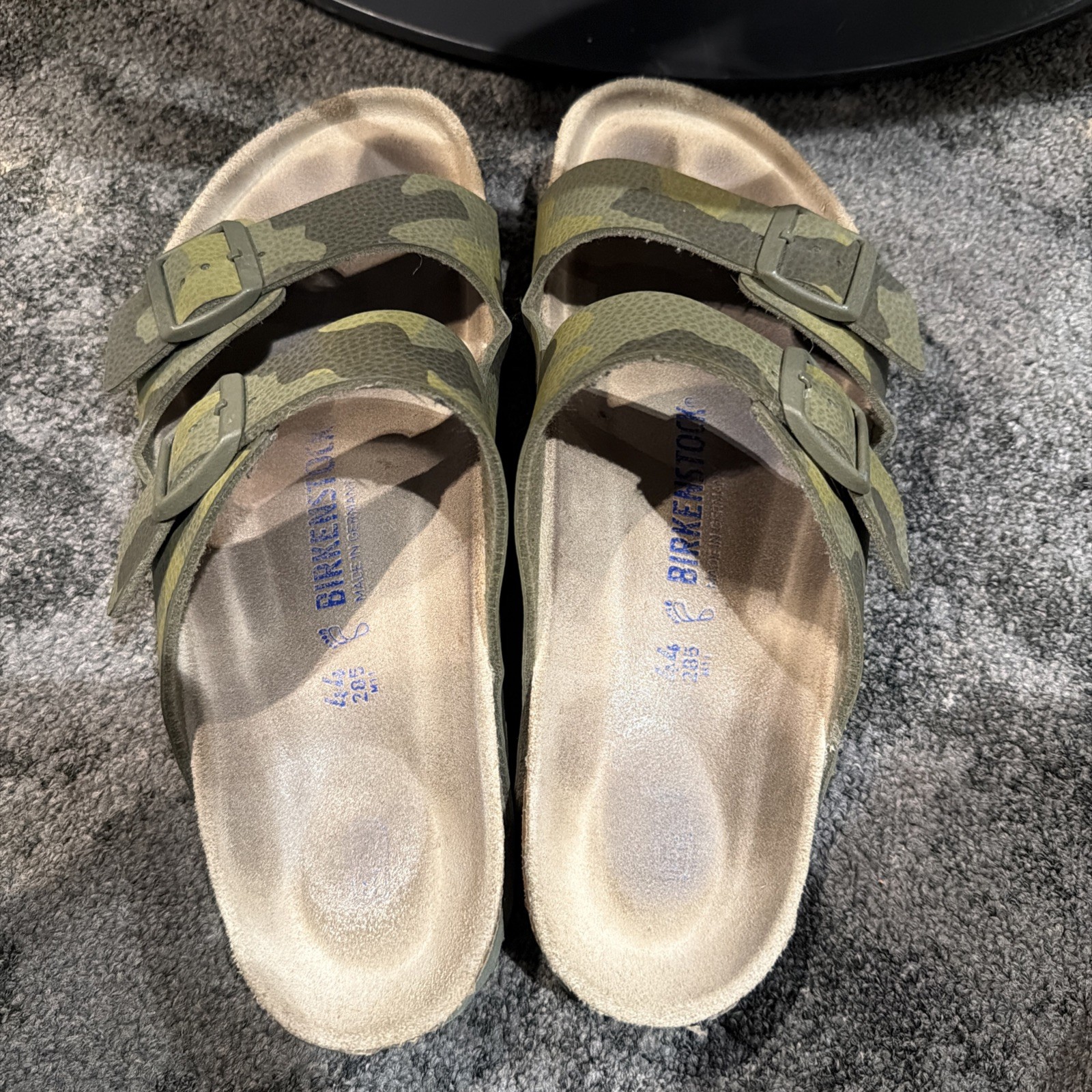 BIRKENSTOCK Arizona 11 BS Soft Bed 45 Desert Soil Camouflage Green NEW With Tags