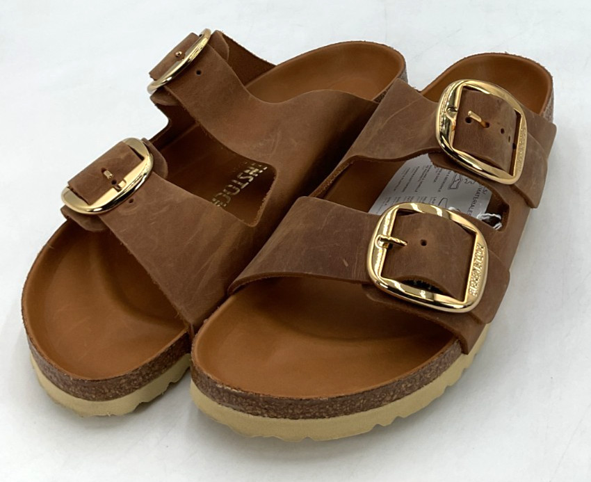 Birkenstock Arizona Big Buckle Women’s Size 8 US 39 EU Cognac Sandals Narrow