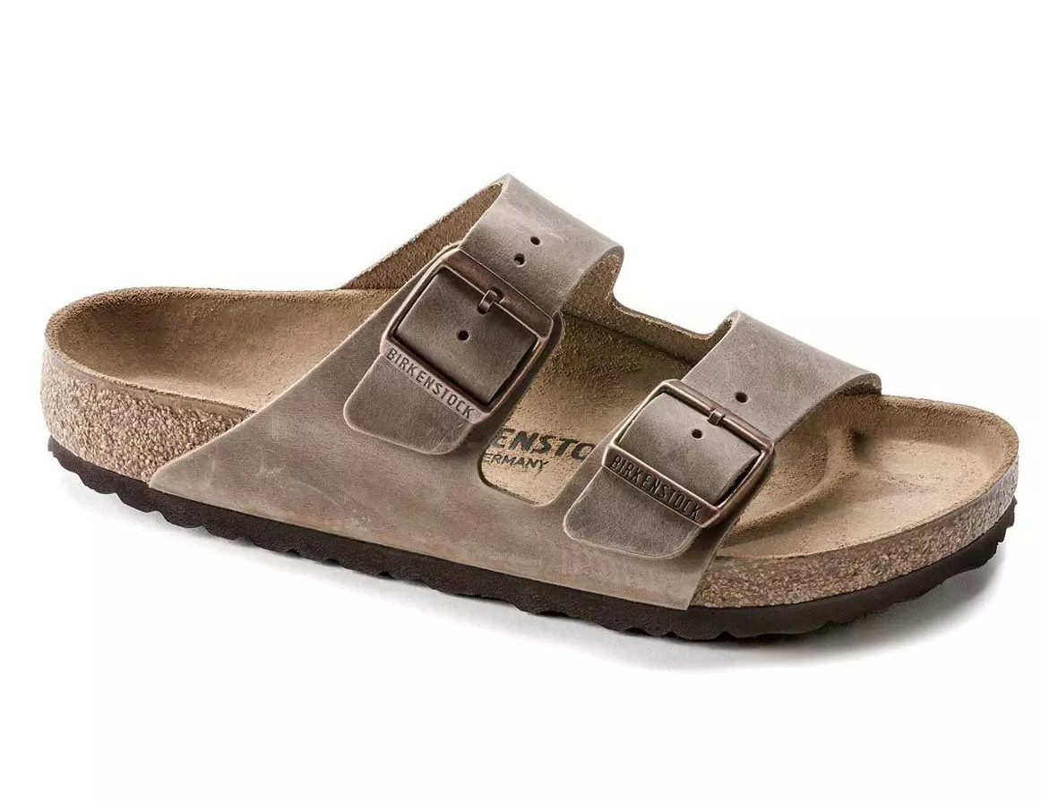 BIRKENSTOCK Arizona Slide Sandals Adults,Tobacco Brown Regular