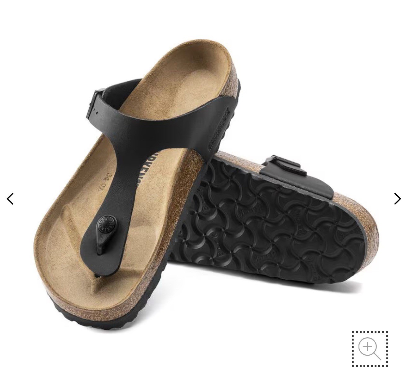Birkenstock Gizeh Size 7 Black Sandal
