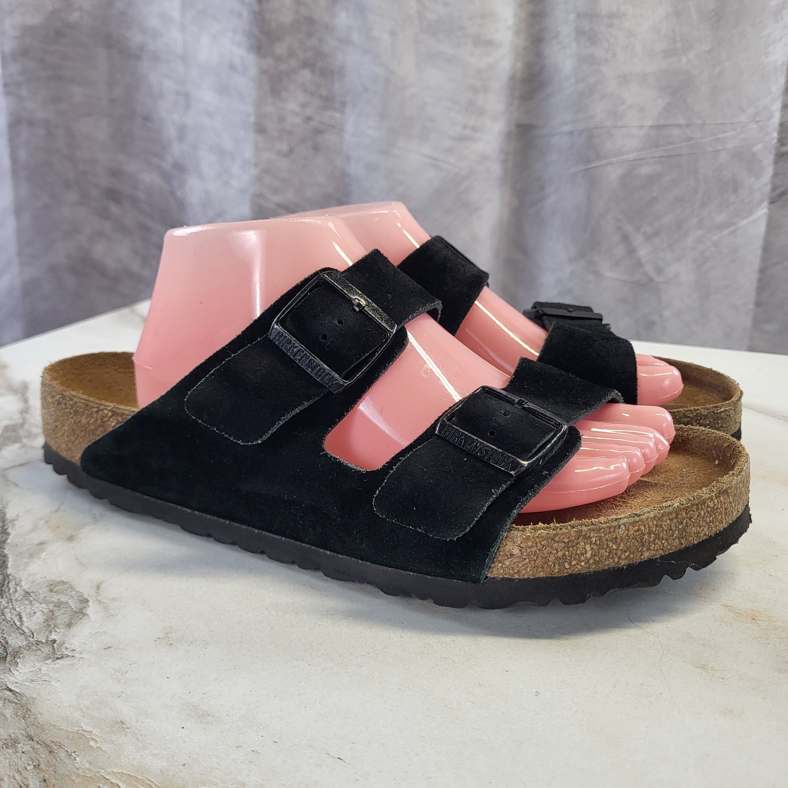 Birkenstock Arizona Suede Sandals Men’s Size 43 Black