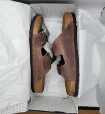 Birkenstock Arizona Bs Waxy Leather Soft Footbed Habana Color Regular Wide