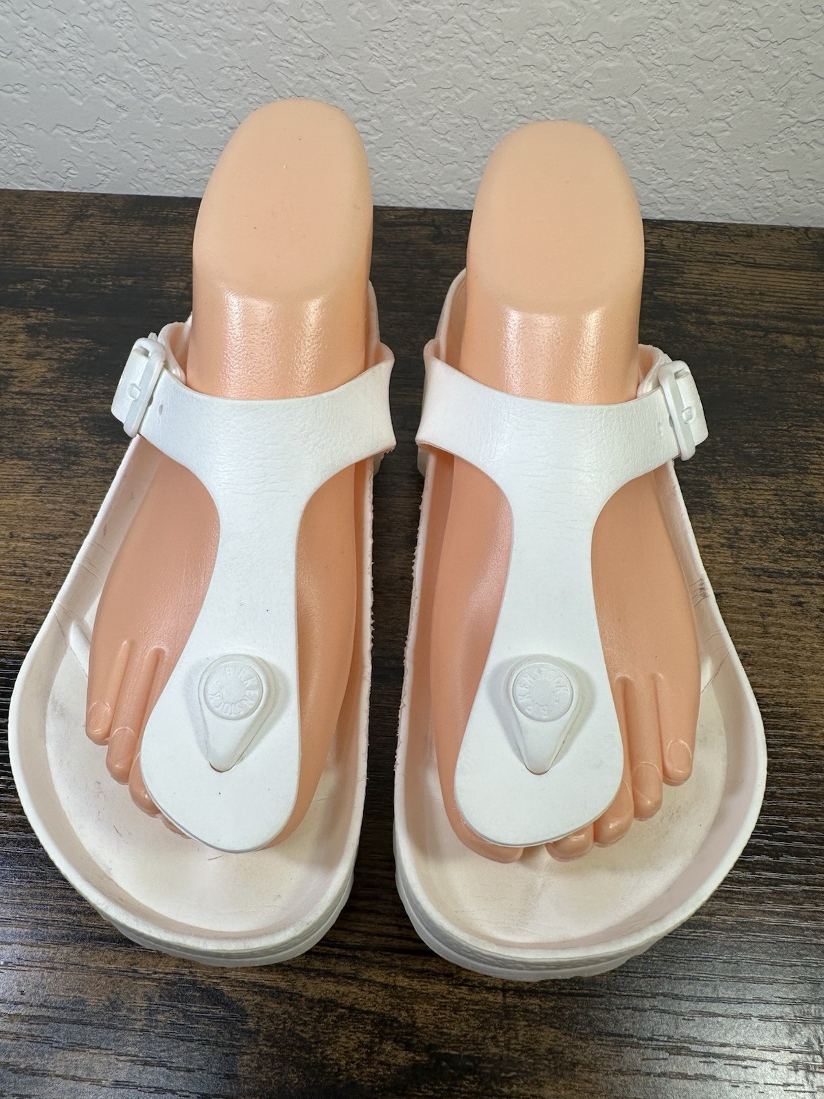 Birkenstock Gizeh Essentials EVA Thong Sandal White US 5 EUR 36 Regular