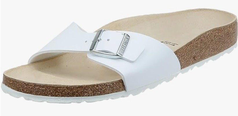 Birkenstock Madrid Narrow Fit Birko Flor White 0040733 US Men 6 Women 8 EU 39