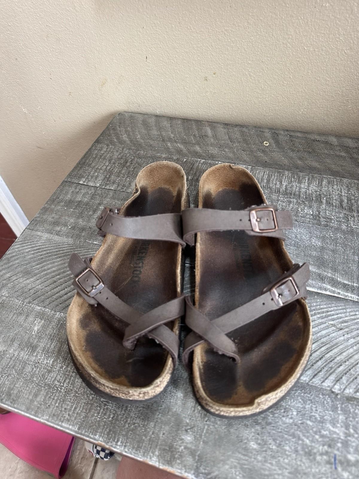 Birkenstock Mayari Leather Habana Brown Women’s size 8