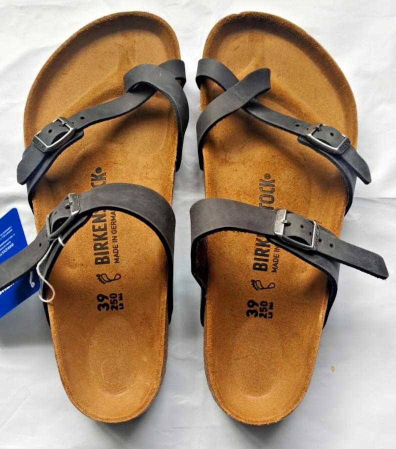 Birkenstock Mayari unisex leather sandal Black EU 39 (M6 L8)