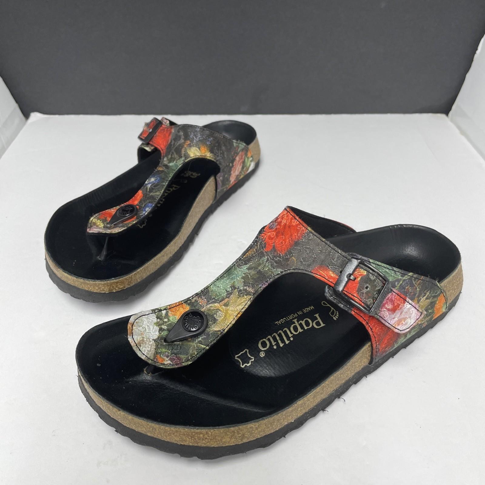 Birkenstock Papillio Sandals Gizeh PAP Womens size EU 39 /US 8-8.5 Floral Beach