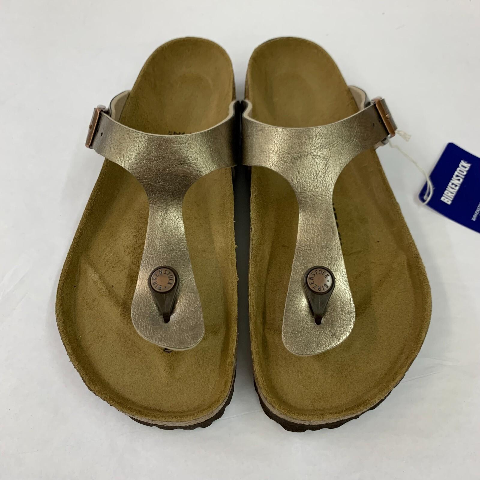 Birkenstock New w/ Box Gizeh Graceful Taupe Birko Flor Regular – Select Size