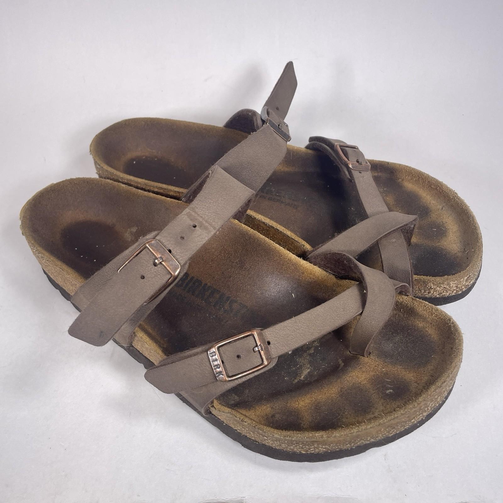 Birkenstock Mayari Brown Leather Sandals 37 Women’s – Size 6