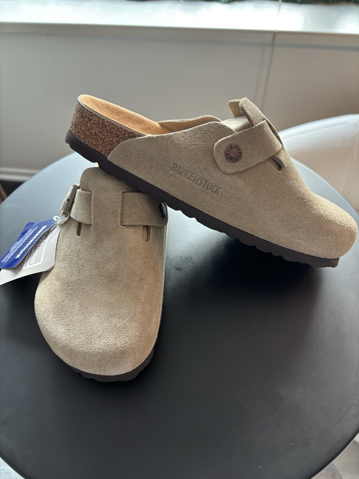 Birkenstock Boston Clog, Size 6 – Taupe
