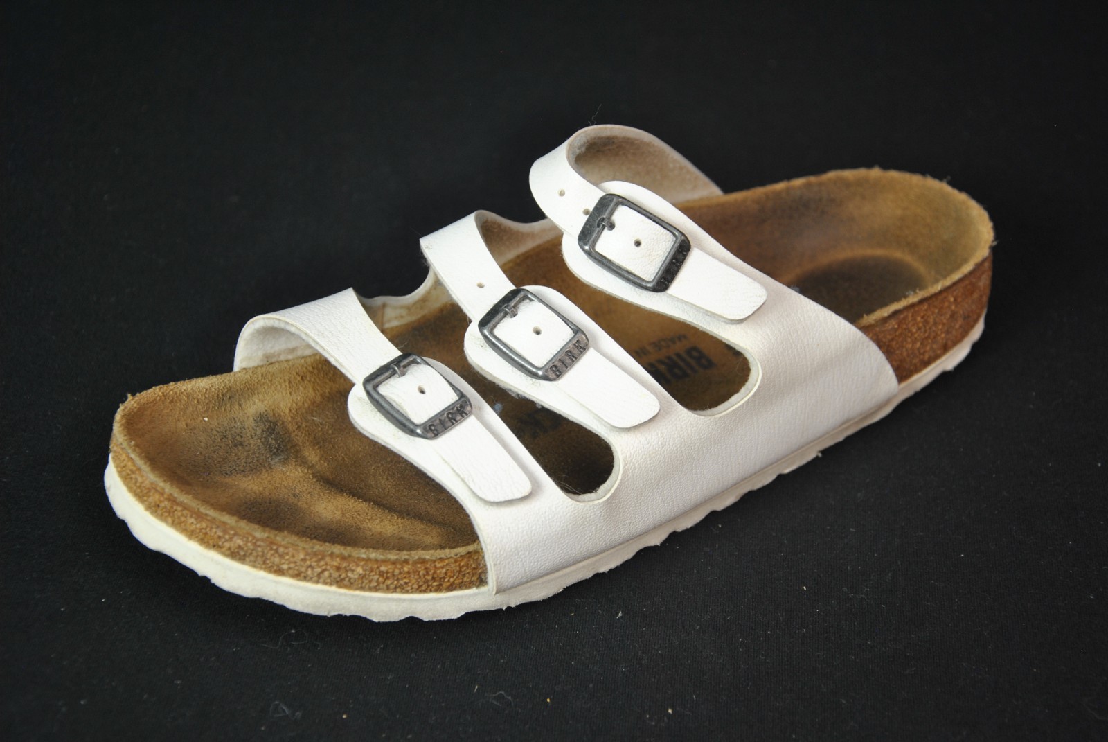 Birkenstock Florida White Sandals 38 L 7 Narrow 10925CS