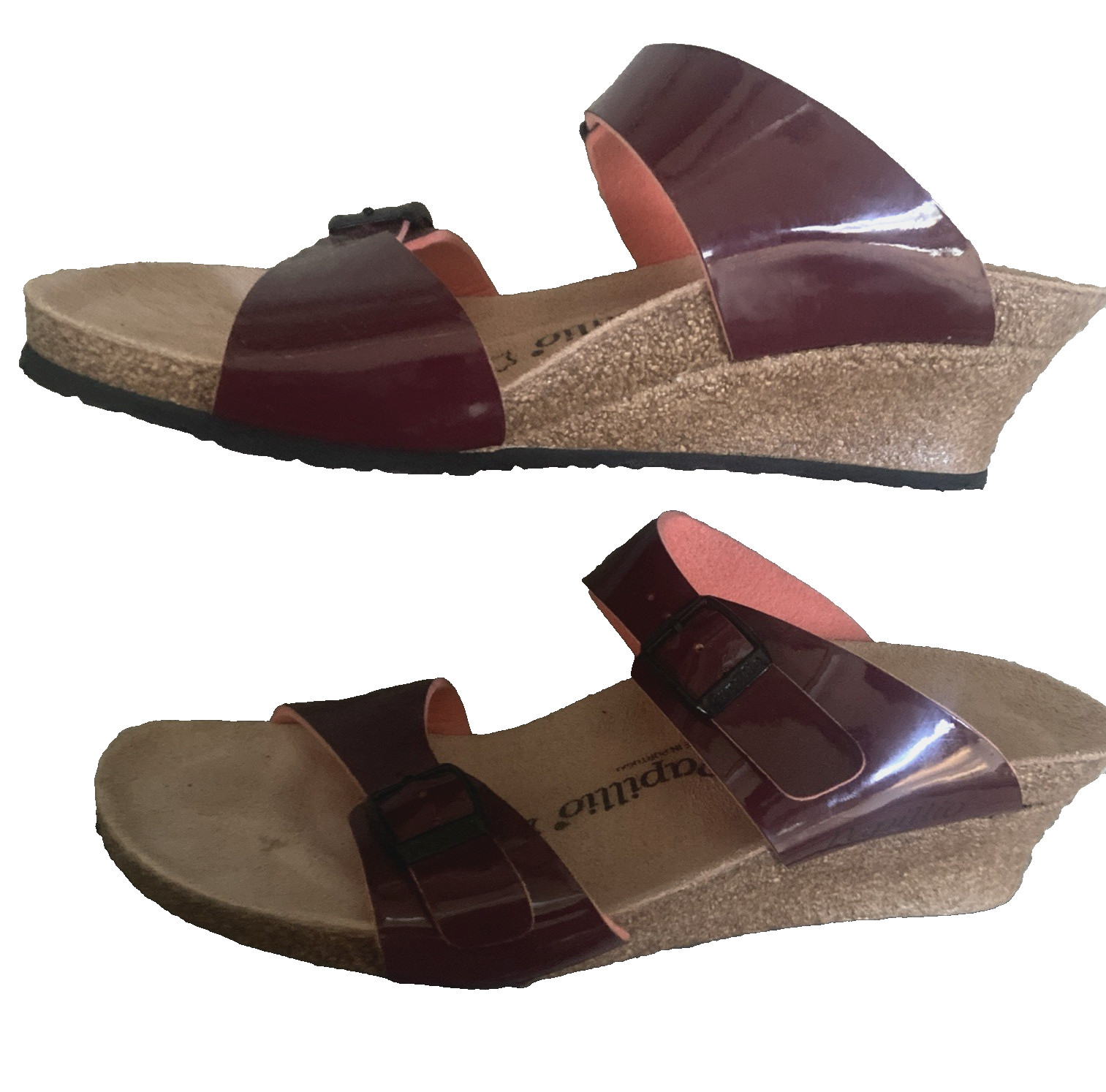 Birkenstock Papillio Dorothy Wedge Sandals Maroon Red 42 11 M N Store Display