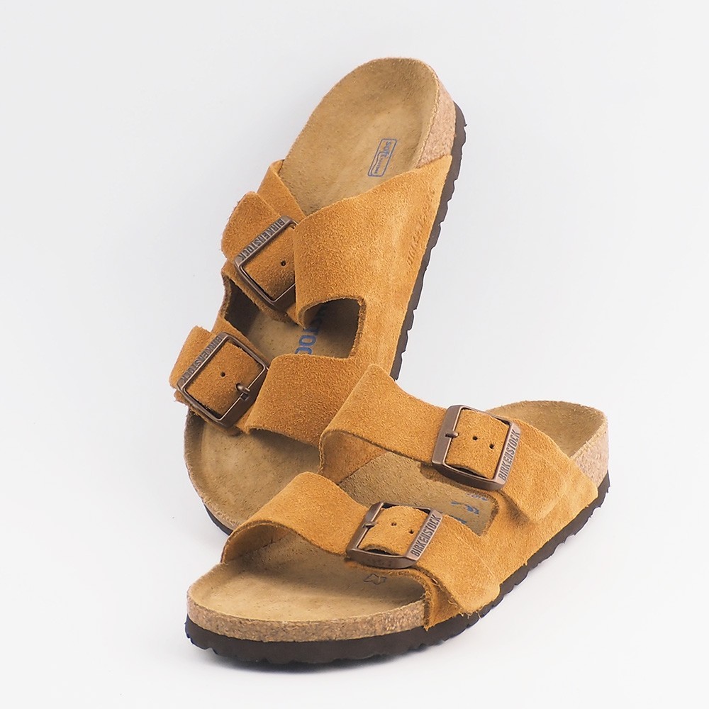 Birkenstock Arizona Mink Brown Shoes Soft Footbed Suede Leather Sandals EU 37-45
