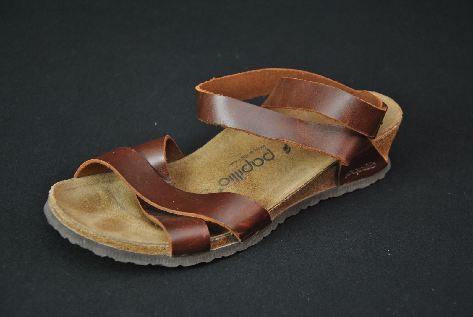 Birkenstock Papillio Lola Sandals 38 L  Narrow Brown Leather 51125CS
