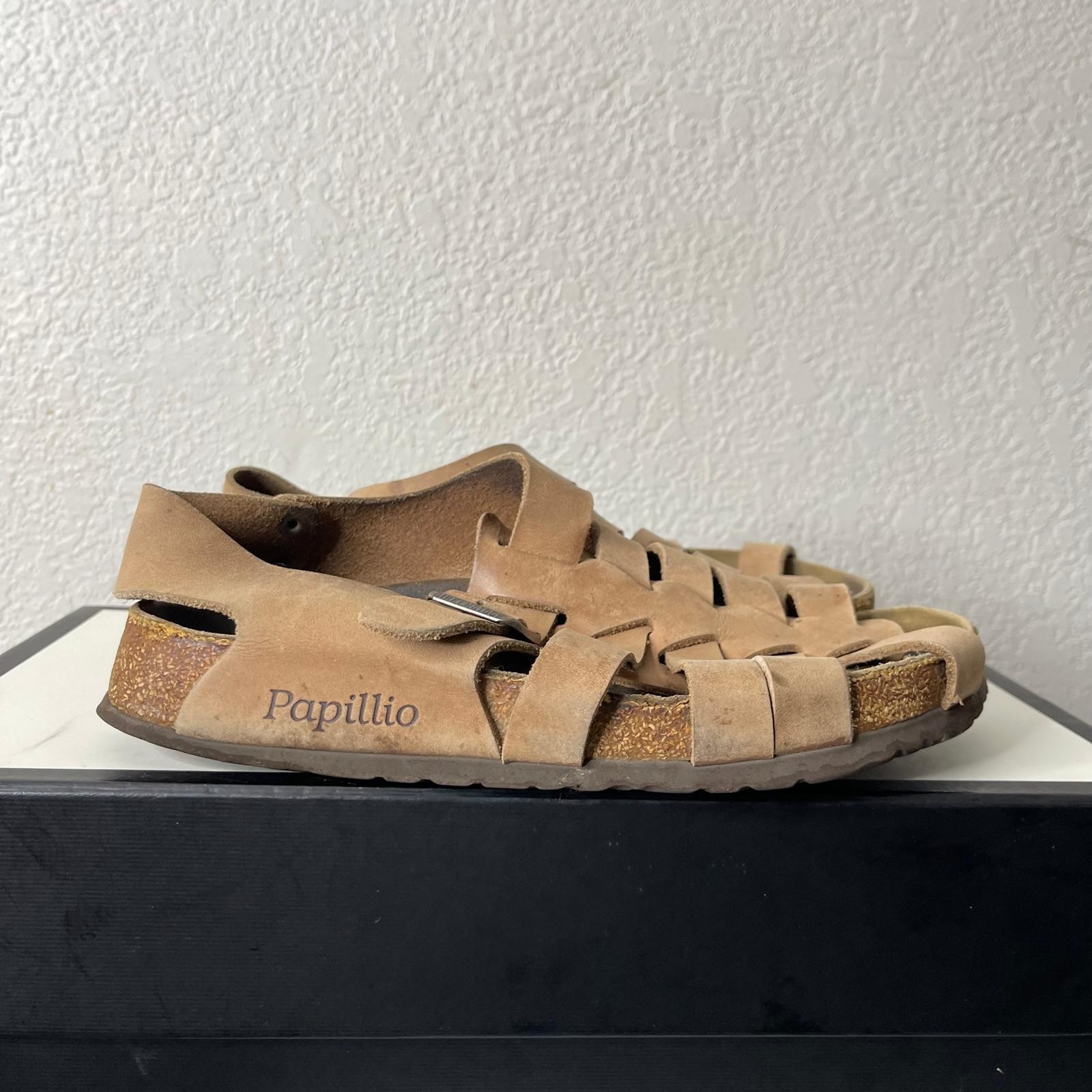 Birkenstock Papillio Phoenix Fisherman Brown Leather Sandals Women’s 38 EU/7 US