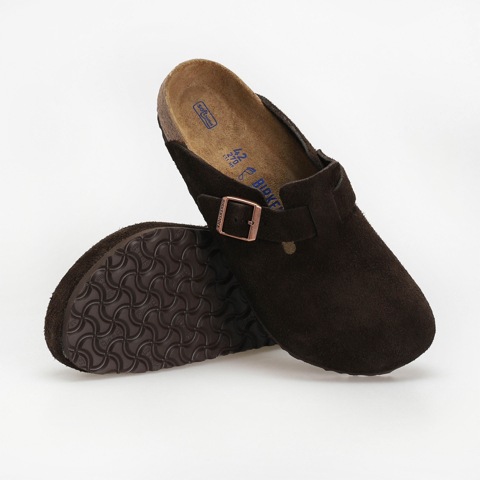 Birkenstock Boston Mocha Classic Clogs Soft Footbed Comfort Flat Women’s Shoes