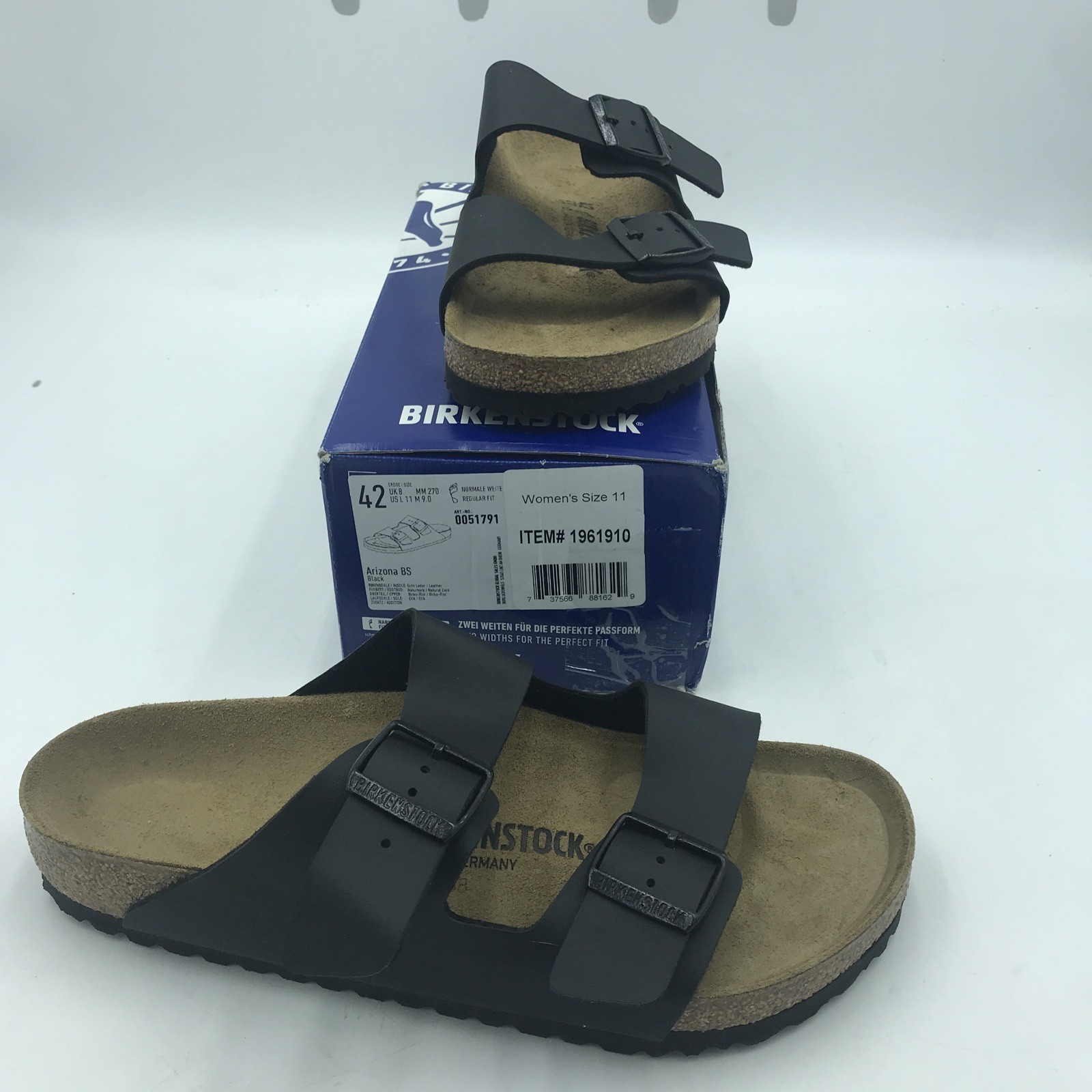 Birkenstock Arizona Birko-Flor Flat Women’s Sandals – Black