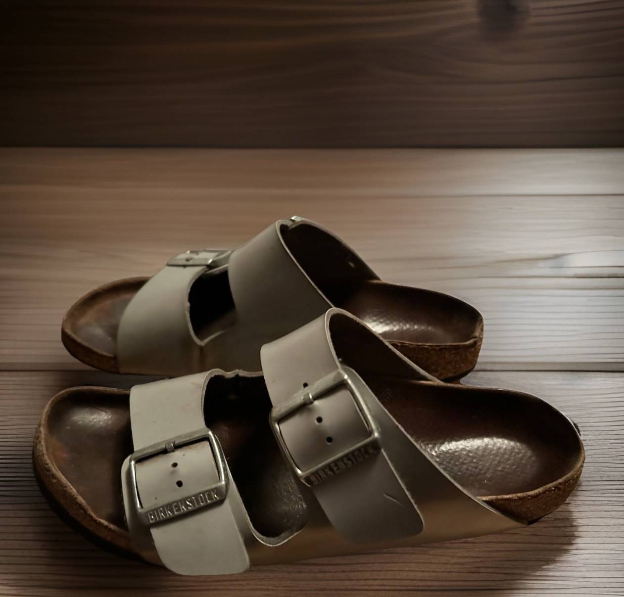 Birkenstock Arizona GRAY Double Strap Sandal – Size 39 250