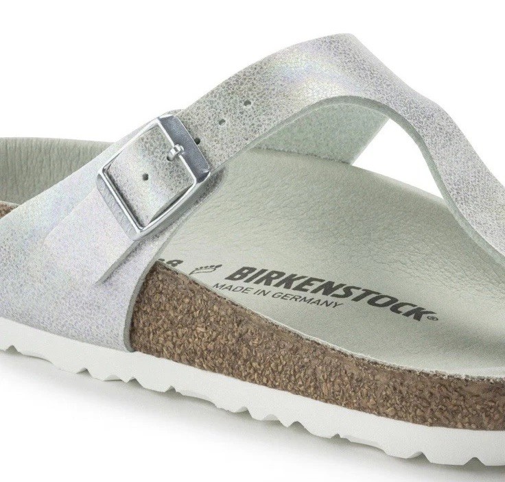 Birkenstock Gizeh Sandal Iridescent Matcha Size 38 NWT