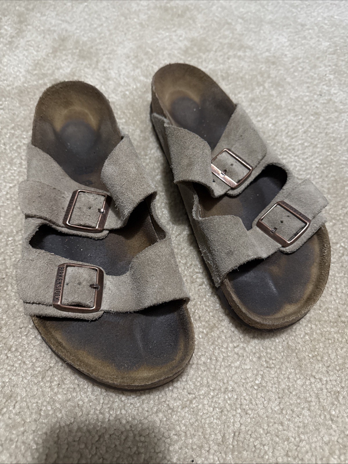 Birkenstock Arizona Tan suede Sandals 43