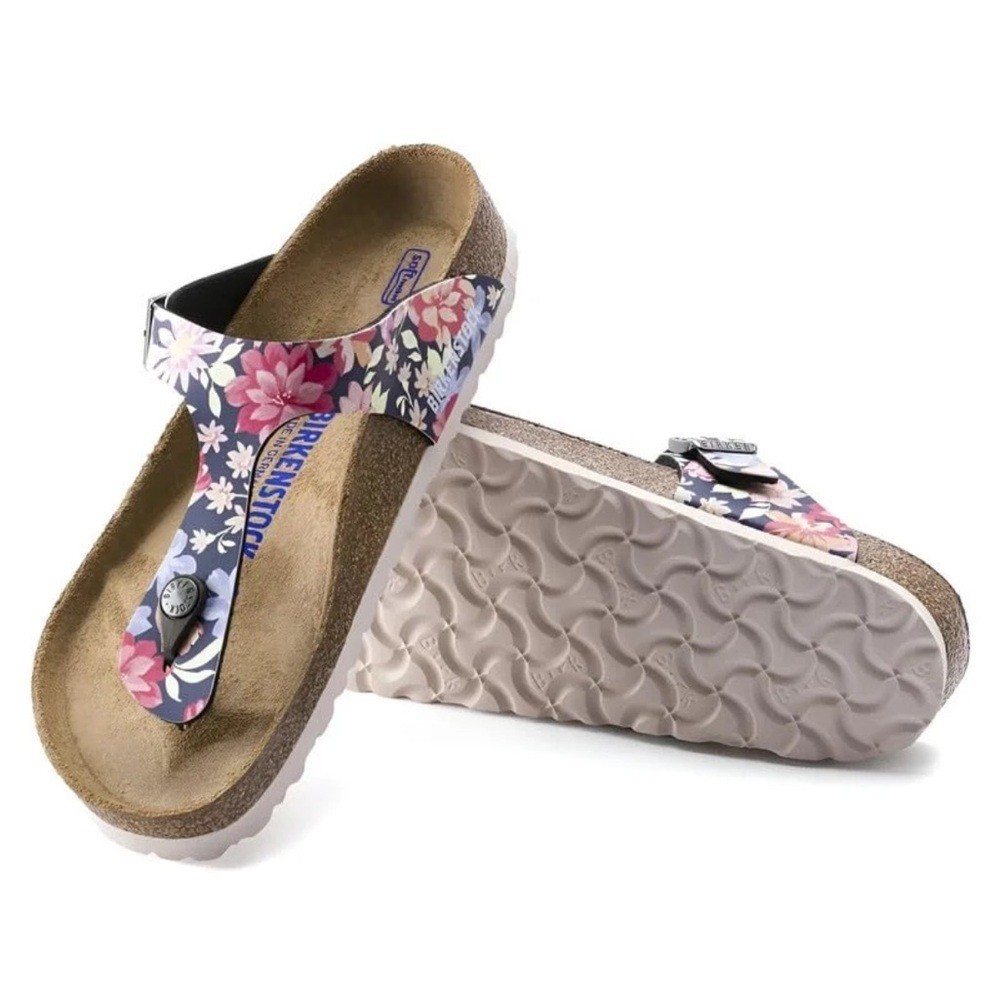 Birkenstock Gizeh Thong Women’s Floral Sandals – Multicolor 38