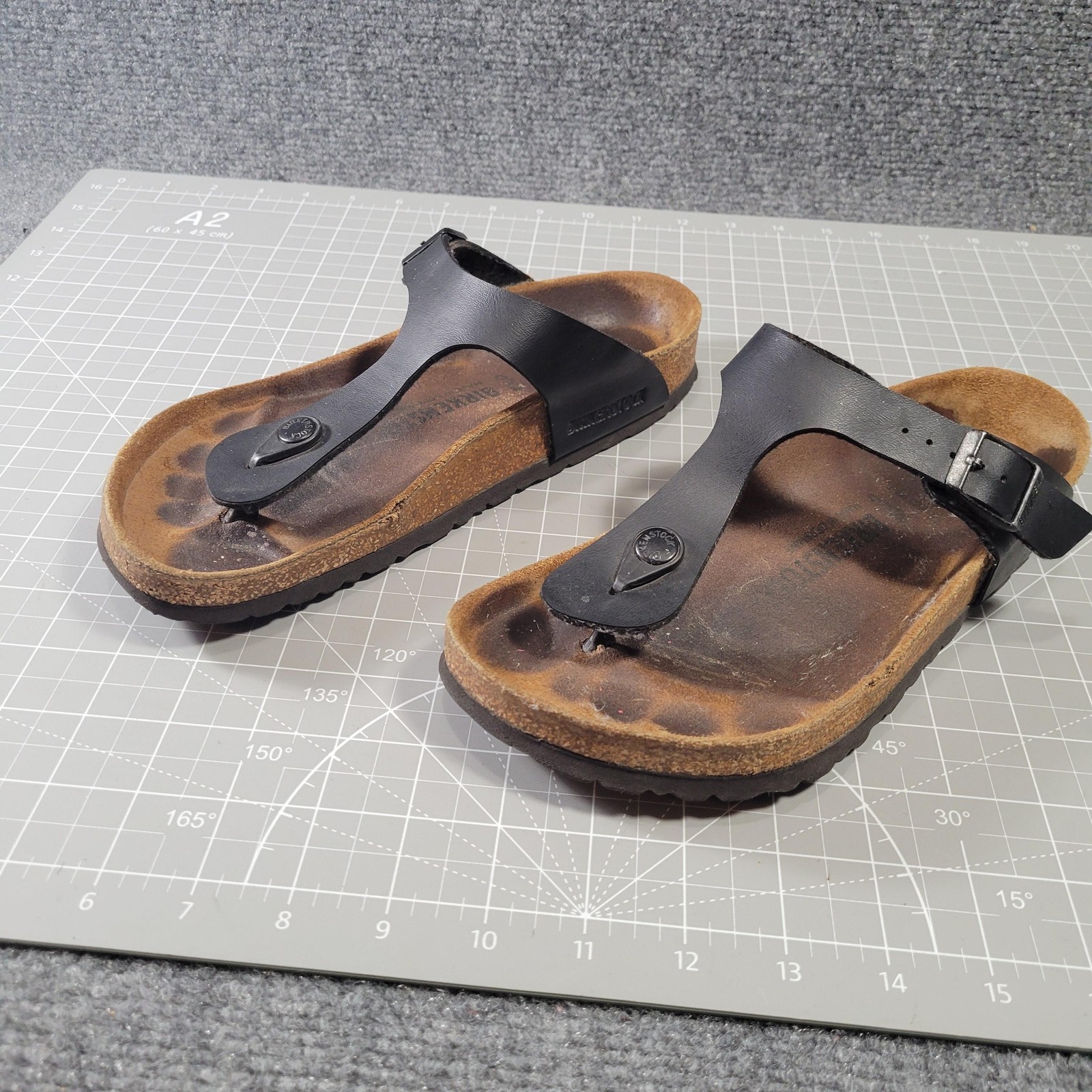 Birkenstock Gizeh Sandals Womens Size 7 38 Thong Cork Footbed Slip On Shoes