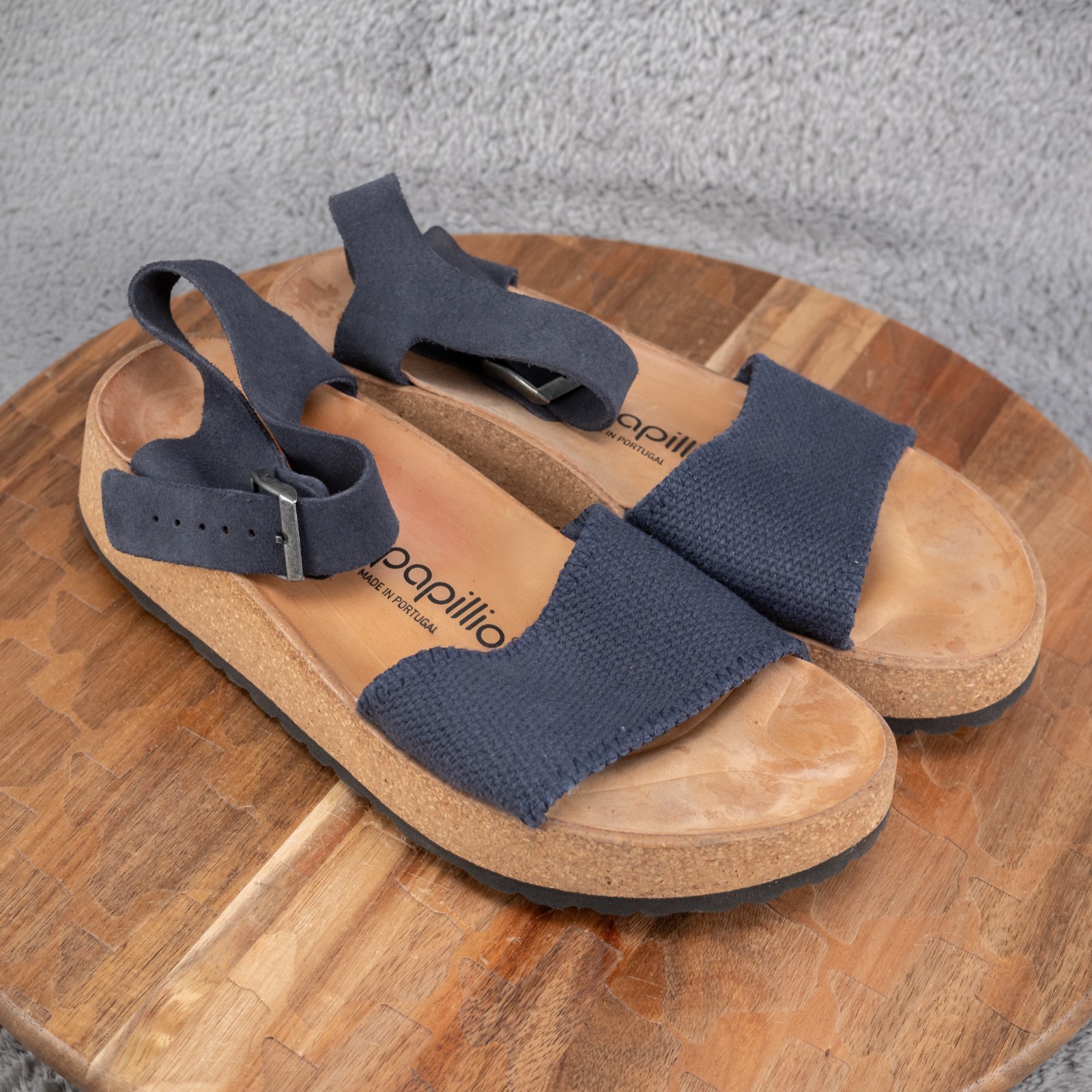 Birkenstock Papillio Glenda Platform Sandals Women’s Size 8 Black Leather Boho