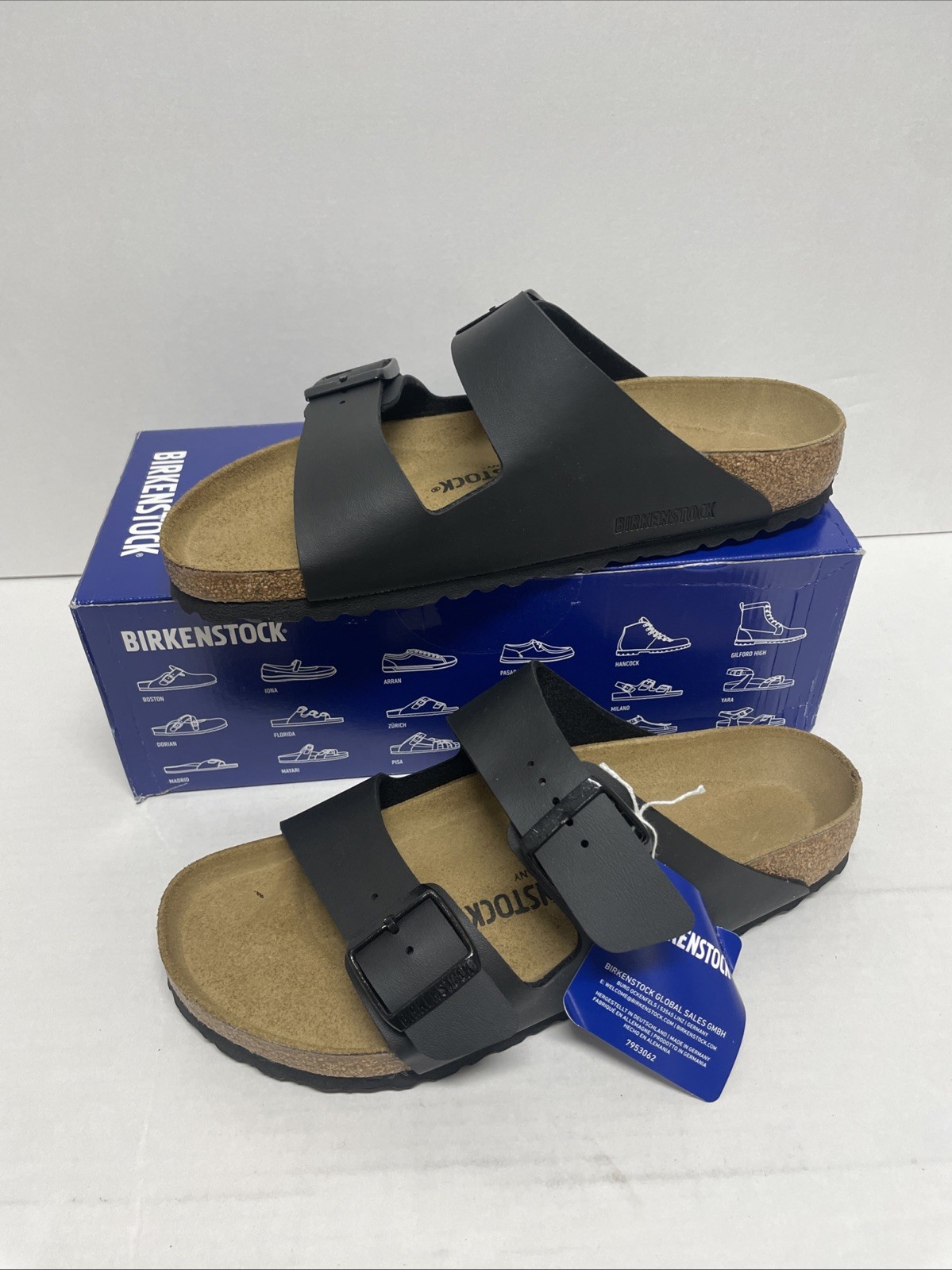 BIRKENSTOCK Arizona BS Slide Sandal Unisex Size US W9/M7 Black
