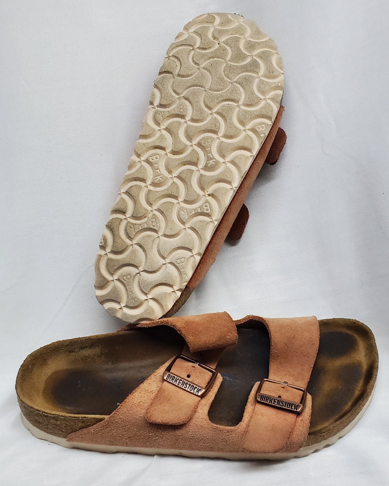 Birkenstock Arizona Womens Size 36 US 5 Suede Leather Sandals Adjustable Strap