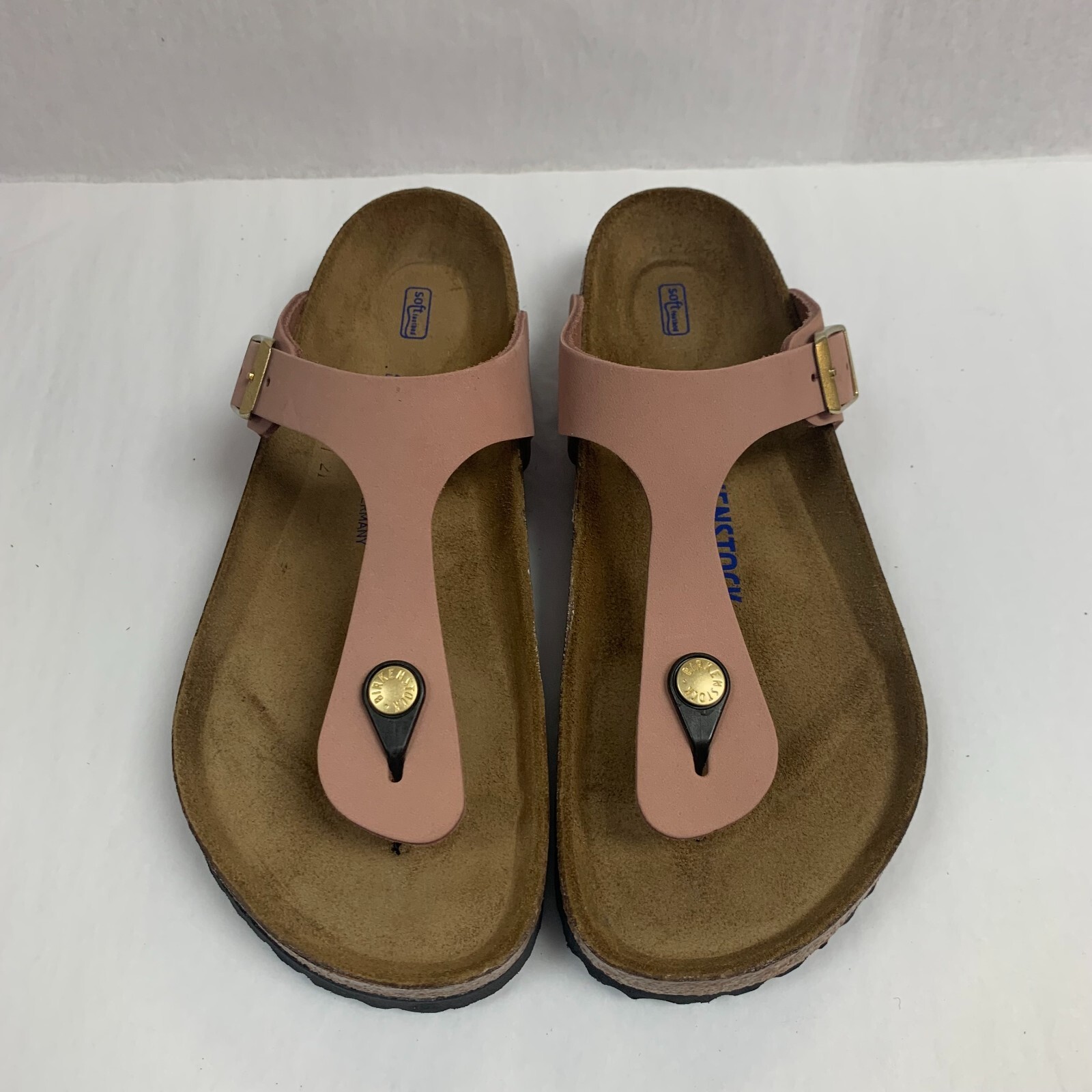 Birkenstock New w/o Box Gizeh Old Rose Nubuck Soft Footbed Regular – Select Size