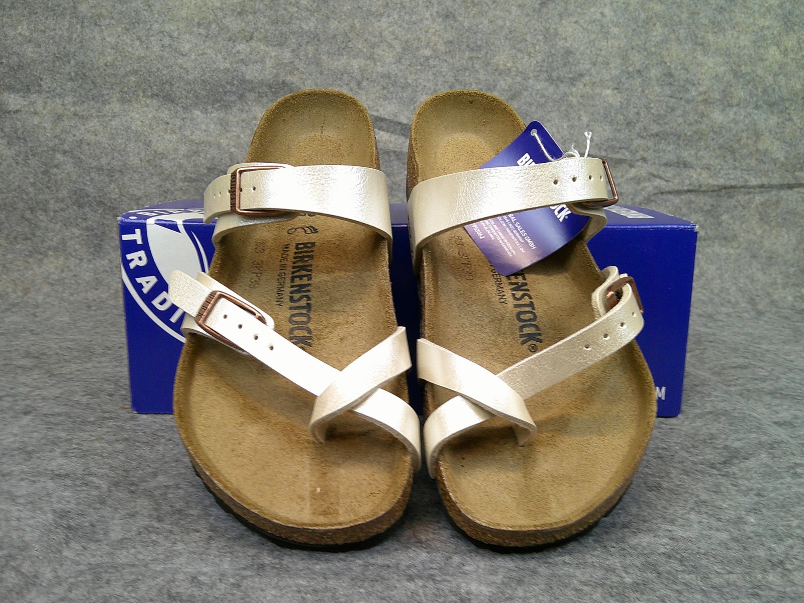 BIRKENSTOCK MAYARI GRACEFUL PEARL WHITE 36 US L 5 M 3 BRAND NEW IN BOX