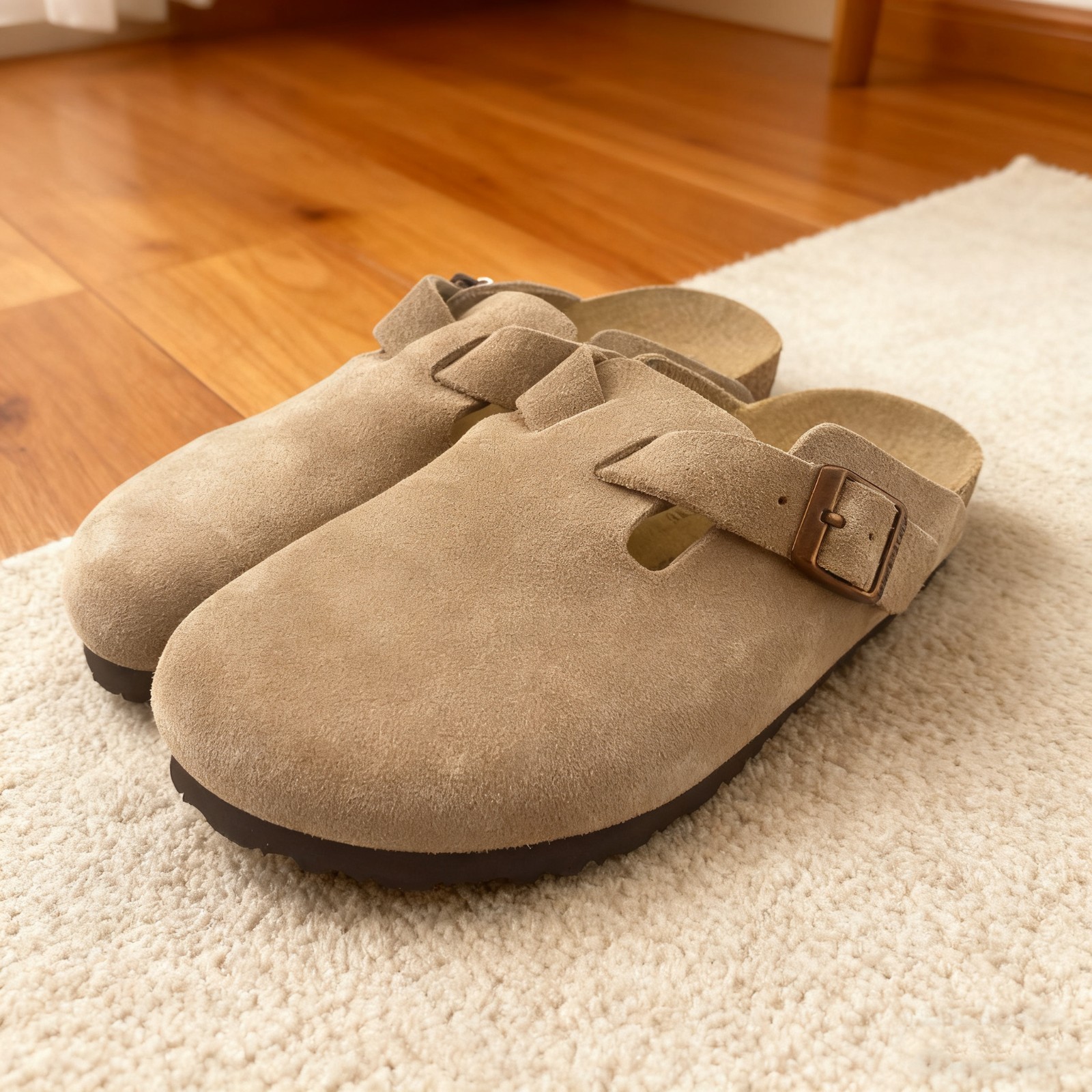 Birkenstock Boston Women’s Clog Casual, Select Size – Taupe (0560771)