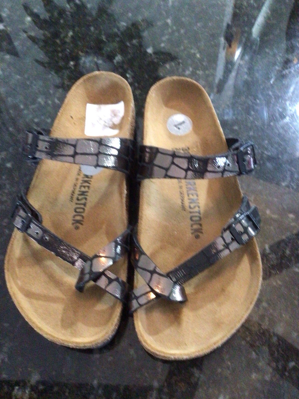 Birkenstock Mayari 38 Brown/Black Metallic New (see Description) ￼