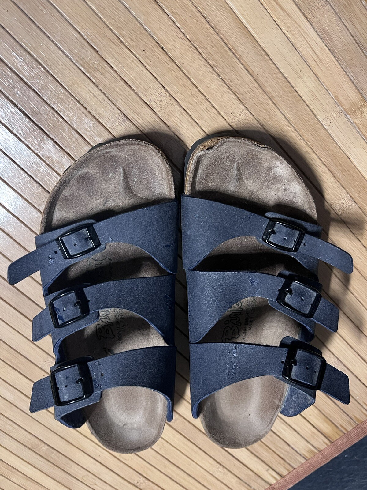 BIRKENSTOCK FLORIDA 3 Strap BLUE 39 Womens