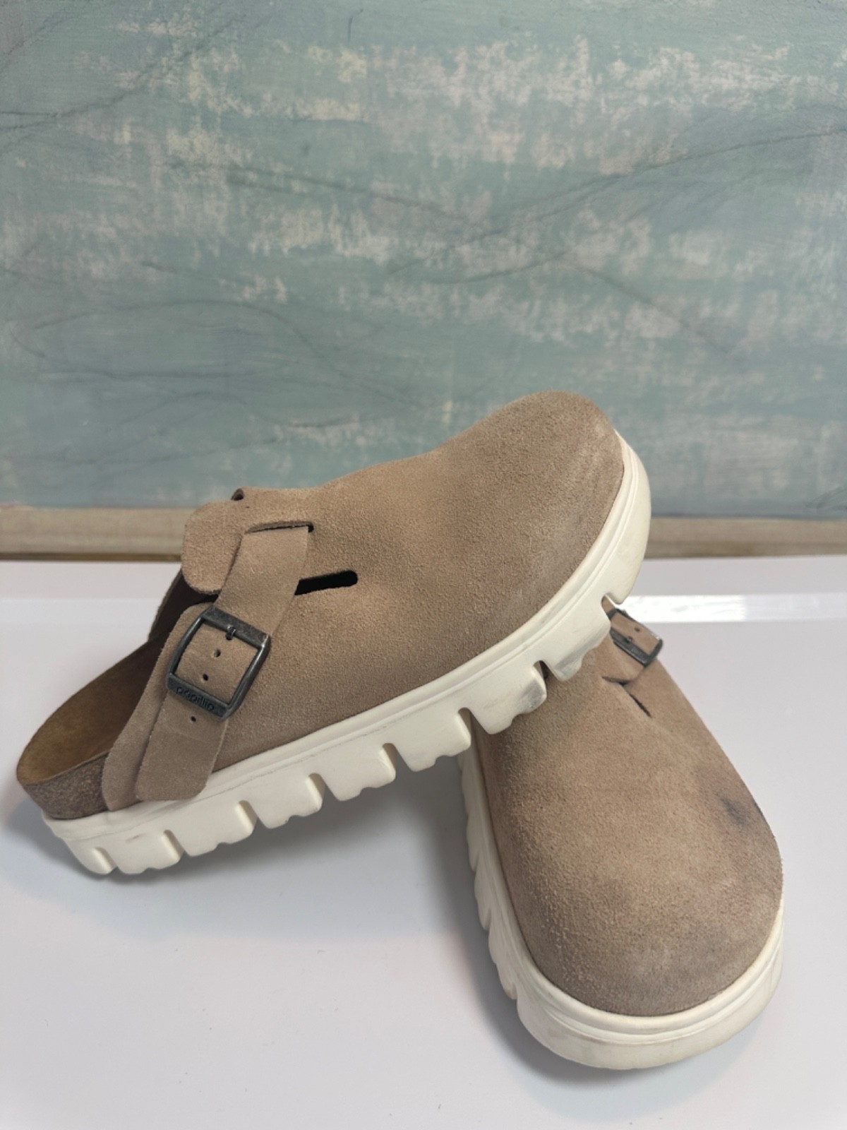 Birkenstock Papillio Black Boston Chunky Mules Women’s 39 EU/ US 8.5