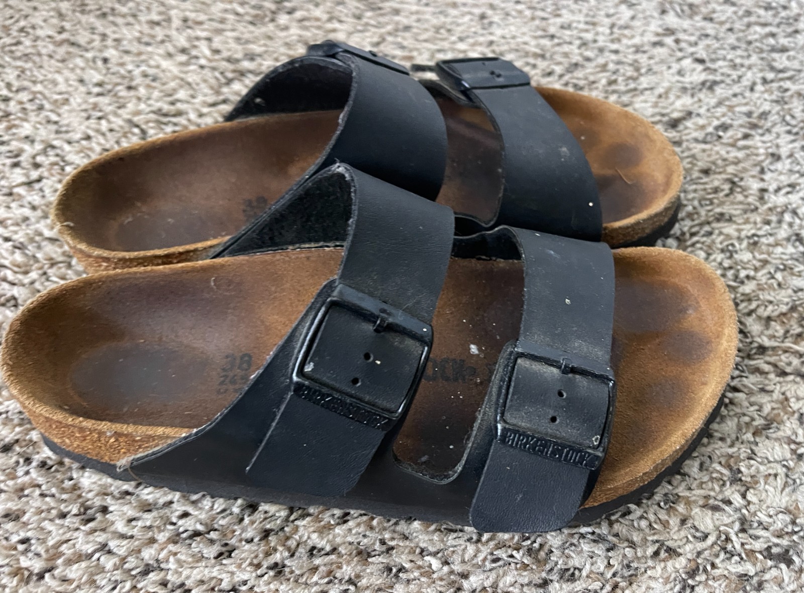 Birkenstock Arizona Sandal Womens 38 (US 7- 7.5) Black