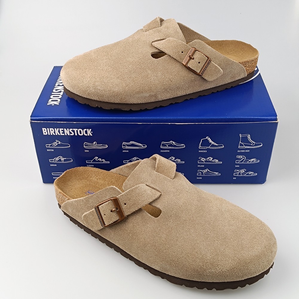 Birkenstock Boston Taupe Clog Soft Footbed Unisex Shoes US 6-12 0560771/0560773