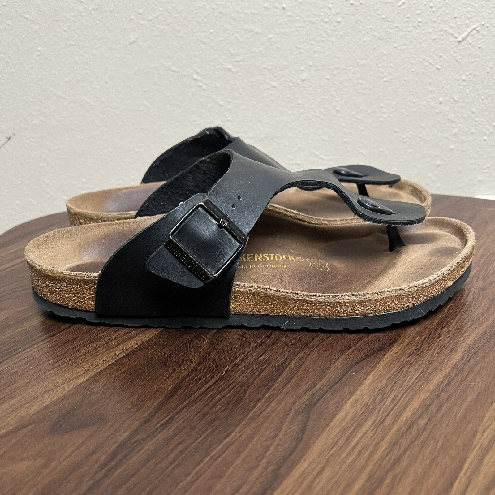 Birkenstock Gizeh Birko-Flor Flip Flop Thong Sandals Women Slip On Size 43 Brown